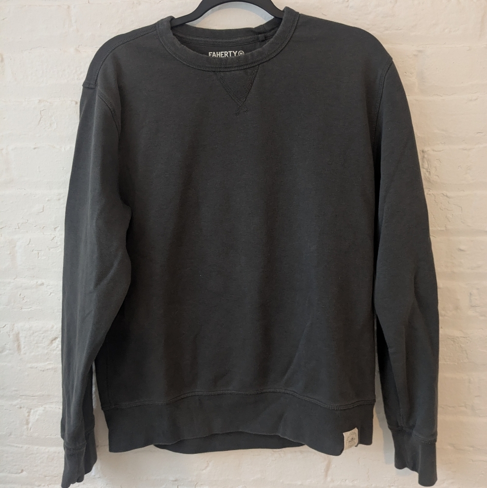 Faherty Men's Black Sweater